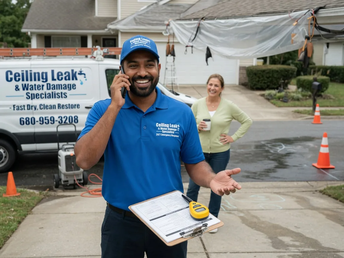 Ceiling Leak Cleanup Bentley, KS FAQs
